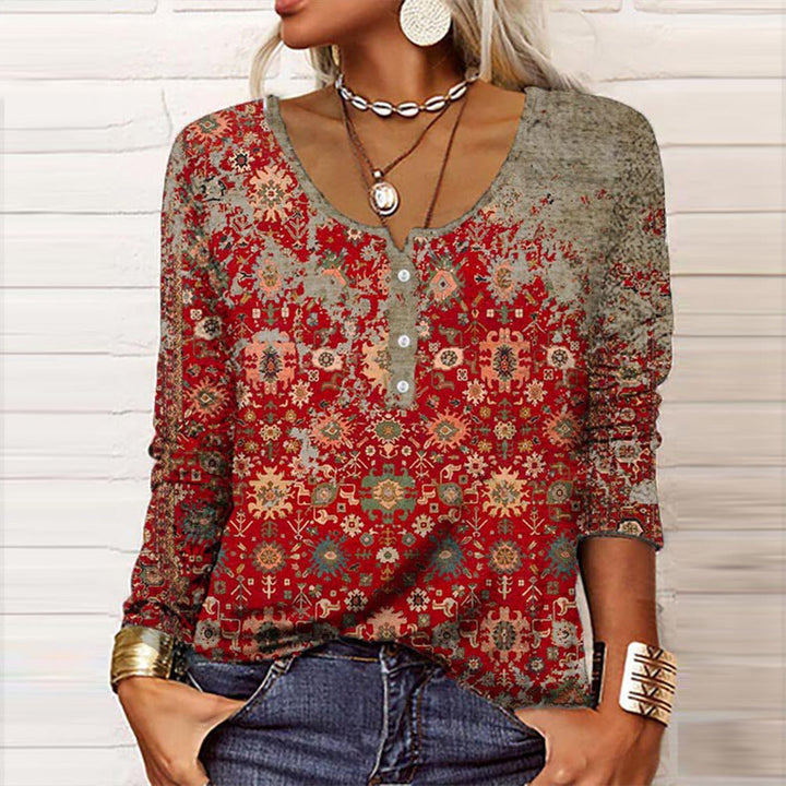 Hilde - Stilvoller Pullover mit Aztekenmuster
