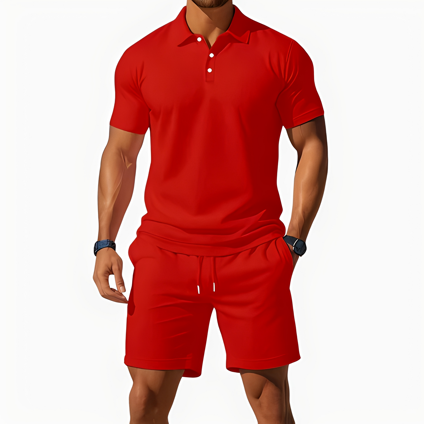 Aldrin - Modisches Polo- und Short-Set für Herren