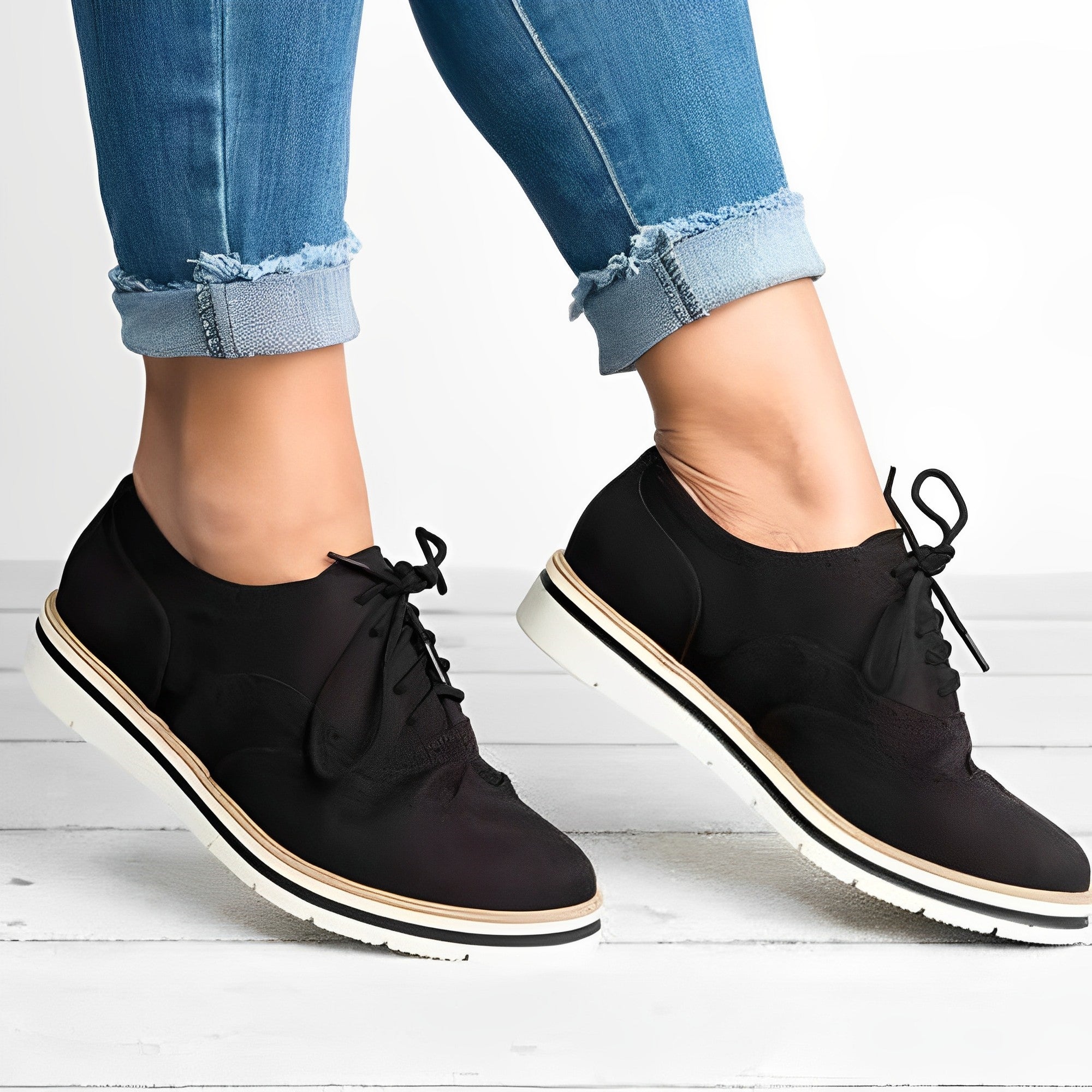 Sloane - Oxford-Schnürschuhe mit Ausschnitt