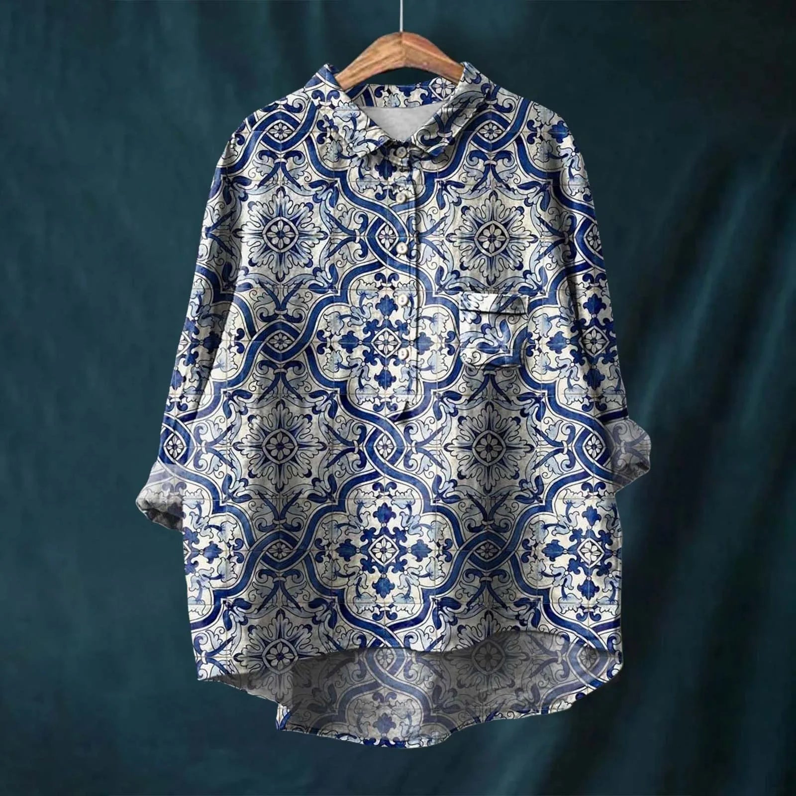 Elsa - Bequeme und Stilvolle Bluse mit Floralem Muster