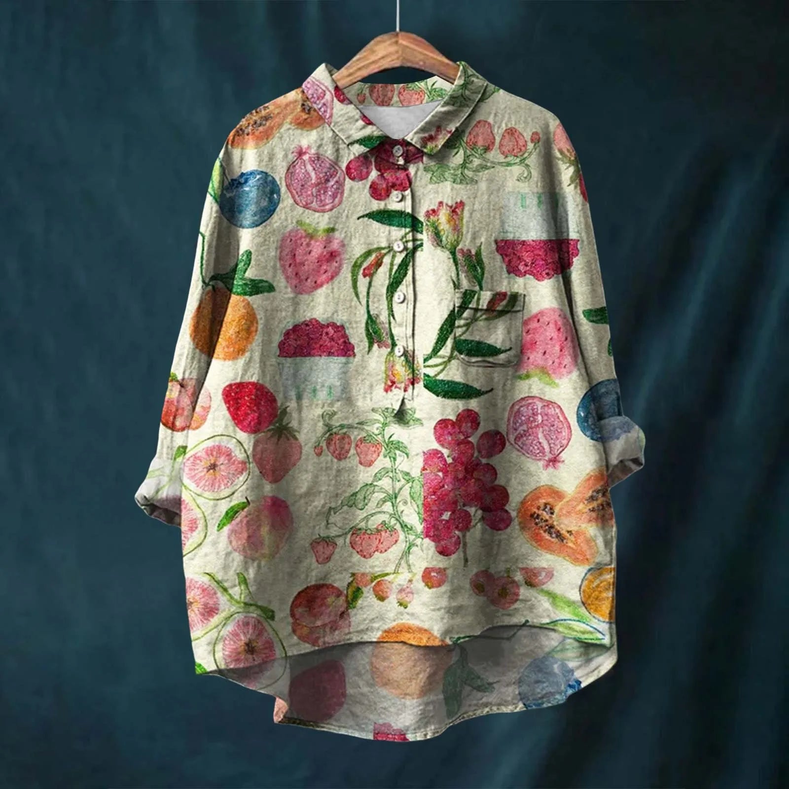 Elsa - Bequeme und Stilvolle Bluse mit Floralem Muster
